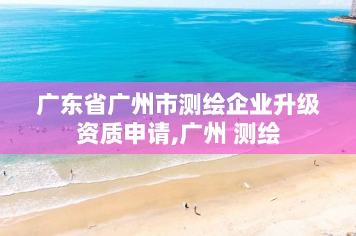 广东省广州市测绘企业升级资质申请,广州 测绘