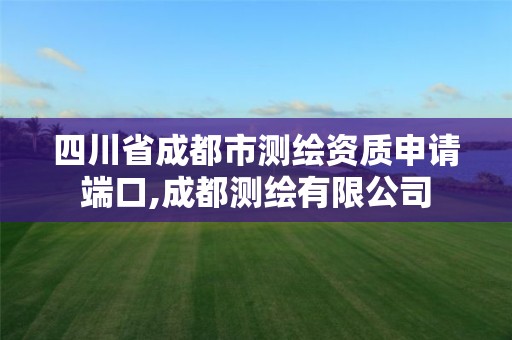 四川省成都市测绘资质申请端口,成都测绘有限公司