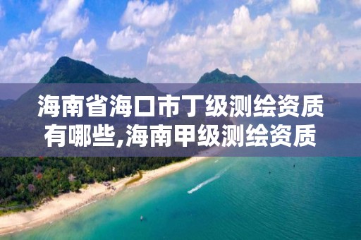 海南省海口市丁级测绘资质有哪些,海南甲级测绘资质单位