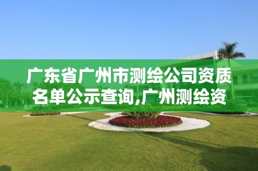 广东省广州市测绘公司资质名单公示查询,广州测绘资质代办。