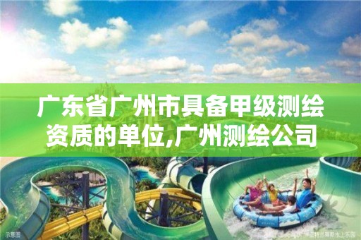 广东省广州市具备甲级测绘资质的单位,广州测绘公司排名名单