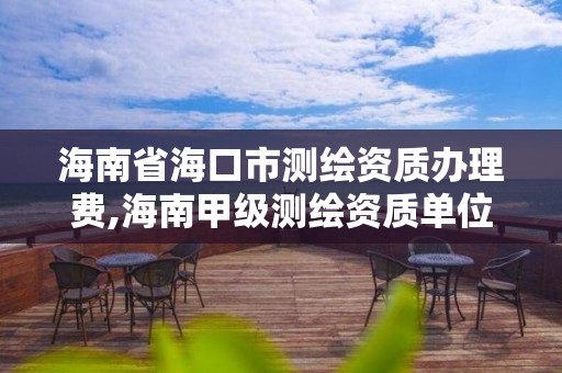 海南省海口市测绘资质办理费,海南甲级测绘资质单位