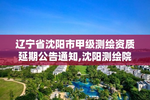 辽宁省沈阳市甲级测绘资质延期公告通知,沈阳测绘院是什么单位