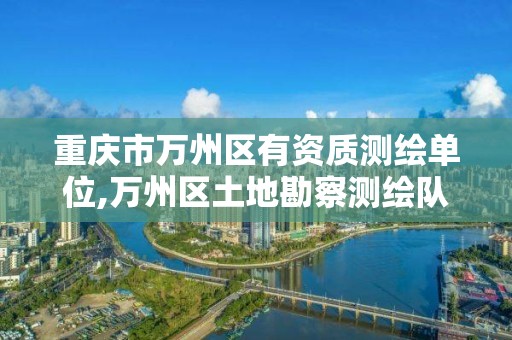 重庆市万州区有资质测绘单位,万州区土地勘察测绘队