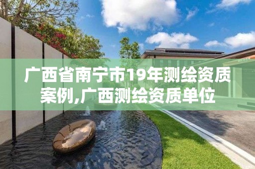 广西省南宁市19年测绘资质案例,广西测绘资质单位