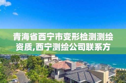 青海省西宁市变形检测测绘资质,西宁测绘公司联系方式