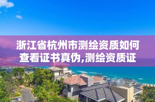 浙江省杭州市测绘资质如何查看证书真伪,测绘资质证书查询