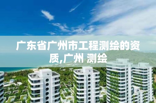 广东省广州市工程测绘的资质,广州 测绘