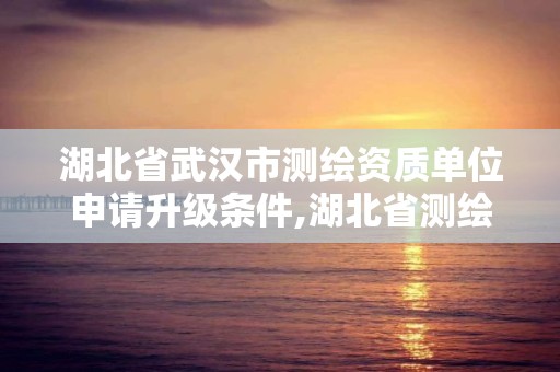 湖北省武汉市测绘资质单位申请升级条件,湖北省测绘资质延期公告。