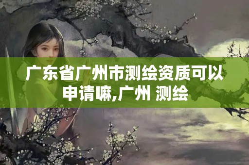 广东省广州市测绘资质可以申请嘛,广州 测绘