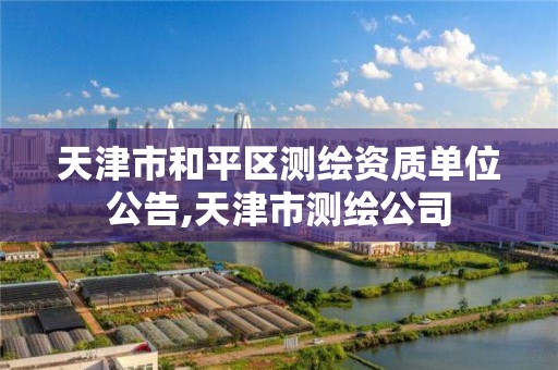 天津市和平区测绘资质单位公告,天津市测绘公司