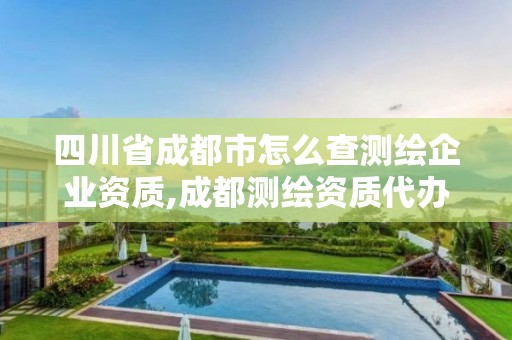 四川省成都市怎么查测绘企业资质,成都测绘资质代办公司。