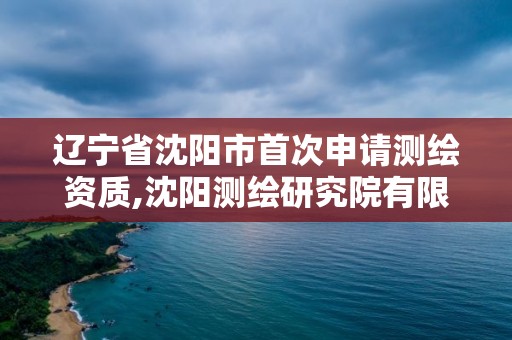 辽宁省沈阳市首次申请测绘资质,沈阳测绘研究院有限公司官网