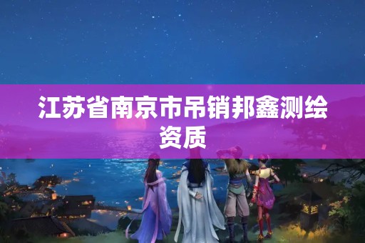 江苏省南京市吊销邦鑫测绘资质