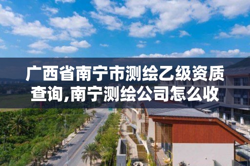 广西省南宁市测绘乙级资质查询,南宁测绘公司怎么收费标准