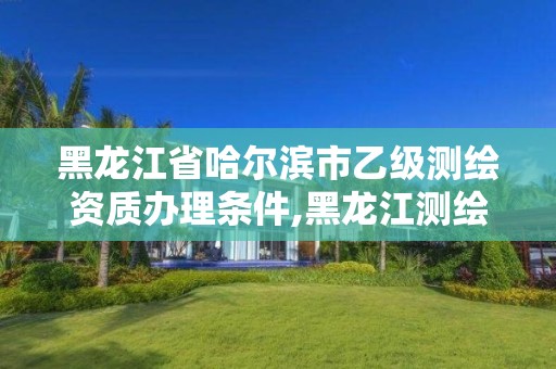 黑龙江省哈尔滨市乙级测绘资质办理条件,黑龙江测绘公司乙级资质