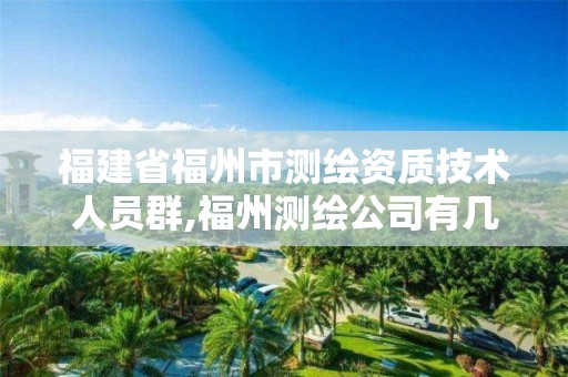 福建省福州市测绘资质技术人员群,福州测绘公司有几家