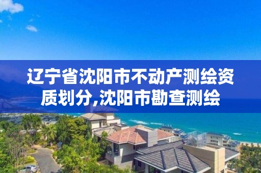 辽宁省沈阳市不动产测绘资质划分,沈阳市勘查测绘