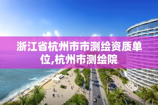 浙江省杭州市市测绘资质单位,杭州市测绘院