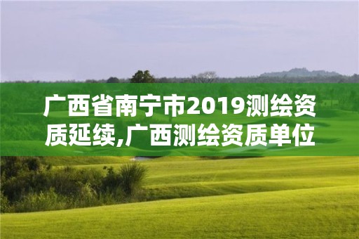 广西省南宁市2019测绘资质延续,广西测绘资质单位