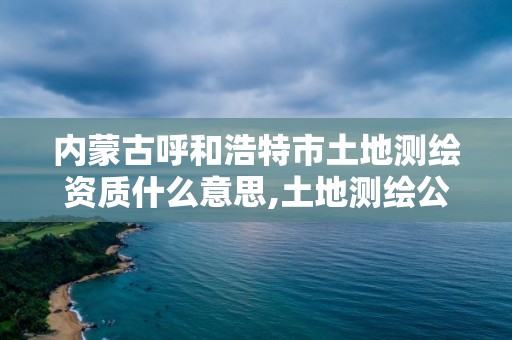 内蒙古呼和浩特市土地测绘资质什么意思,土地测绘公司属于什么公司