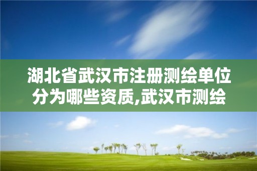 湖北省武汉市注册测绘单位分为哪些资质,武汉市测绘公司