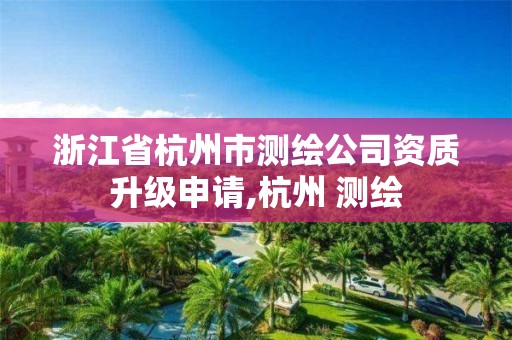 浙江省杭州市测绘公司资质升级申请,杭州 测绘