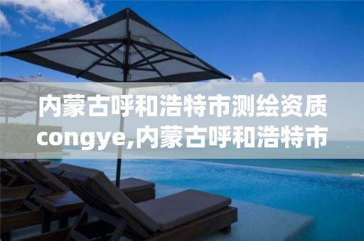 内蒙古呼和浩特市测绘资质congye,内蒙古呼和浩特市测绘资质去哪备案需要准备什么材料