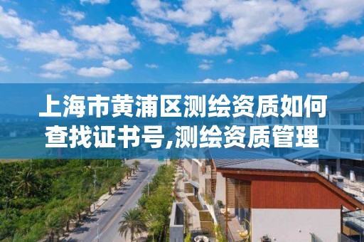 上海市黄浦区测绘资质如何查找证书号,测绘资质管理系统查询