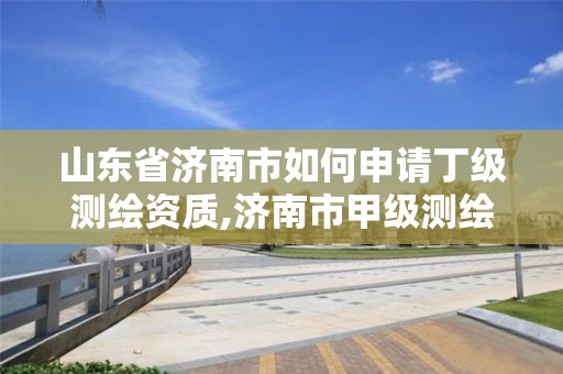 山东省济南市如何申请丁级测绘资质,济南市甲级测绘资质单位