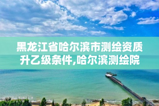 黑龙江省哈尔滨市测绘资质升乙级条件,哈尔滨测绘院招聘