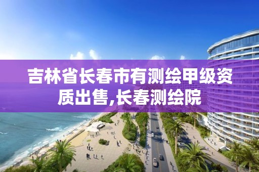 吉林省长春市有测绘甲级资质出售,长春测绘院