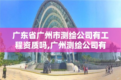 广东省广州市测绘公司有工程资质吗,广州测绘公司有哪些