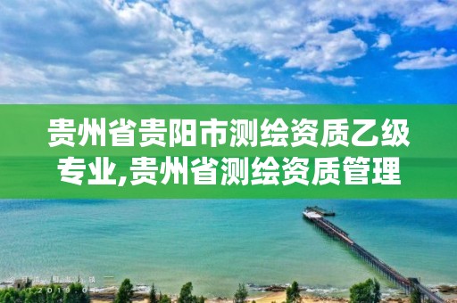 贵州省贵阳市测绘资质乙级专业,贵州省测绘资质管理系统