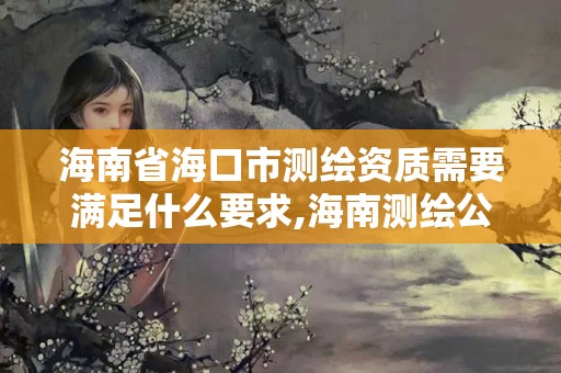 海南省海口市测绘资质需要满足什么要求,海南测绘公司有多少家。