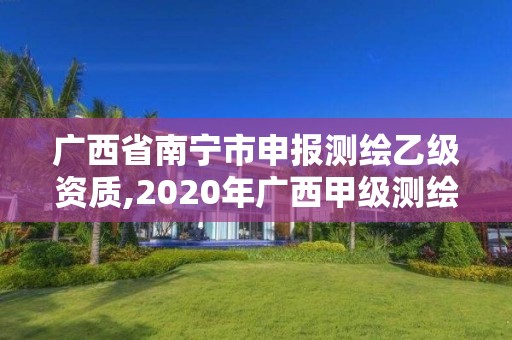 广西省南宁市申报测绘乙级资质,2020年广西甲级测绘资质单位