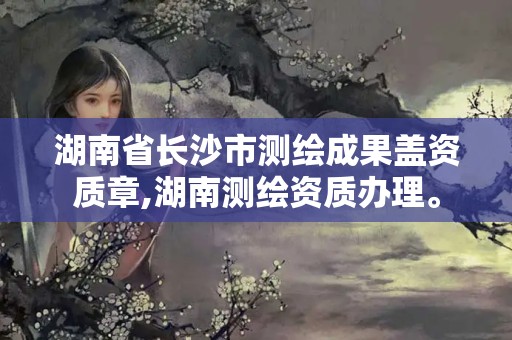 湖南省长沙市测绘成果盖资质章,湖南测绘资质办理。