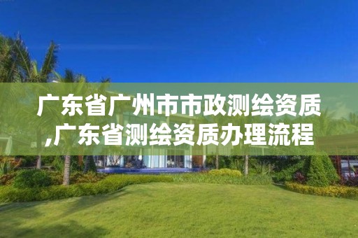 广东省广州市市政测绘资质,广东省测绘资质办理流程