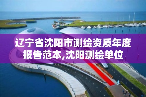 辽宁省沈阳市测绘资质年度报告范本,沈阳测绘单位