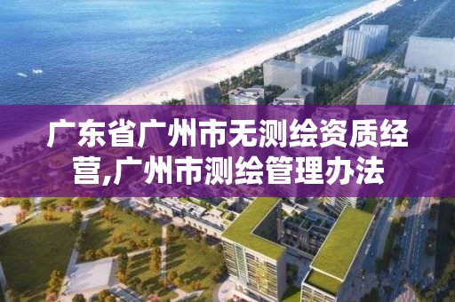 广东省广州市无测绘资质经营,广州市测绘管理办法