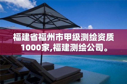 福建省福州市甲级测绘资质1000家,福建测绘公司。