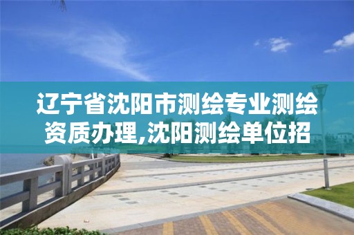 辽宁省沈阳市测绘专业测绘资质办理,沈阳测绘单位招聘