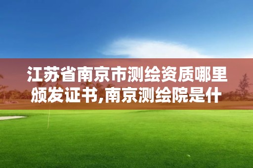 江苏省南京市测绘资质哪里颁发证书,南京测绘院是什么编制