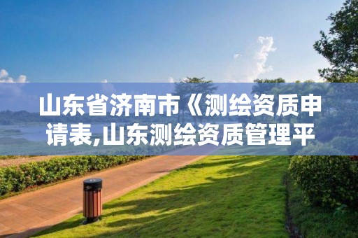 山东省济南市《测绘资质申请表,山东测绘资质管理平台