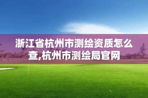 浙江省杭州市测绘资质怎么查,杭州市测绘局官网