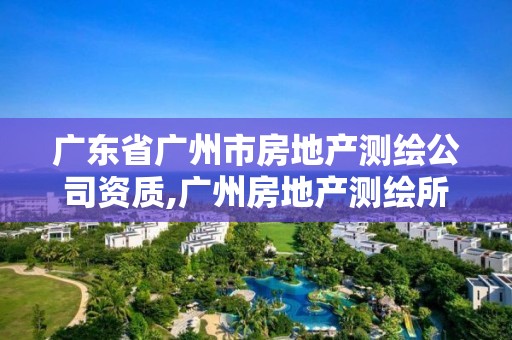 广东省广州市房地产测绘公司资质,广州房地产测绘所。