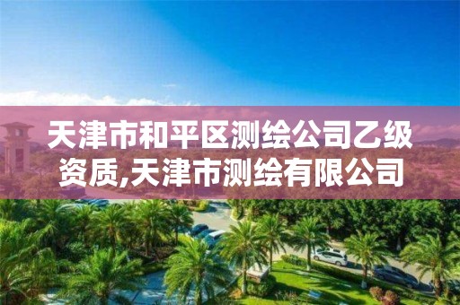 天津市和平区测绘公司乙级资质,天津市测绘有限公司