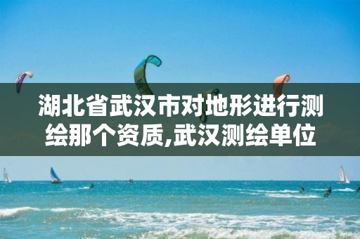 湖北省武汉市对地形进行测绘那个资质,武汉测绘单位。