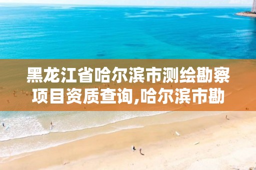 黑龙江省哈尔滨市测绘勘察项目资质查询,哈尔滨市勘察测绘研究院电话