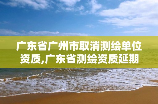 广东省广州市取消测绘单位资质,广东省测绘资质延期